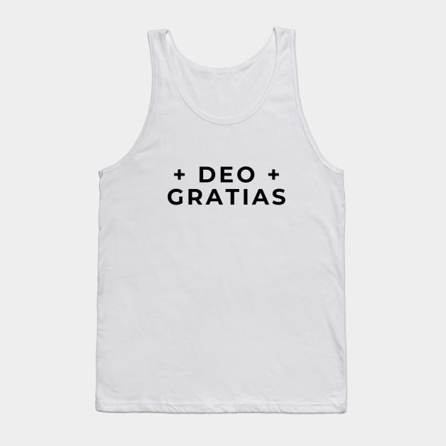 Black Square Cross Tank Top by DeoGratias